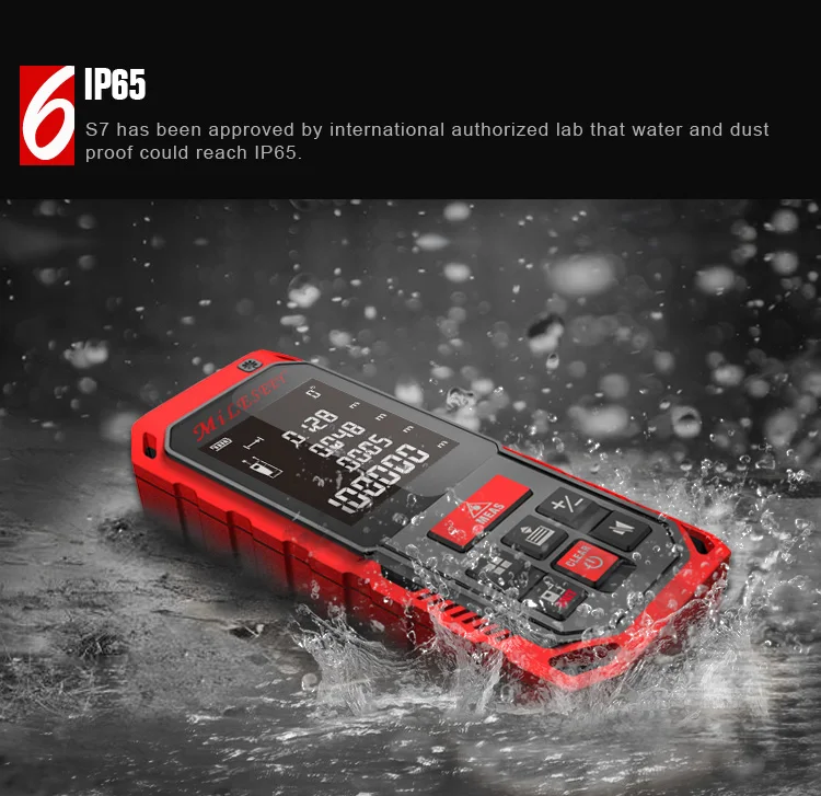 Mileseey S7 50M 70M 100M Rechargeable Wireless Laser Rangefinder New Laser Distance Meter Laser Measure