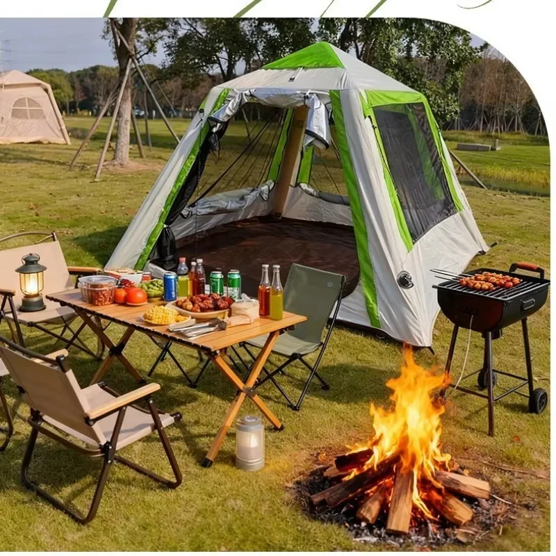 Special Hot Outdoor Four-season Oxford Inflatable Tent Camping Home Portable Fully-equipped Canopy 1000-1500mm Waterproof