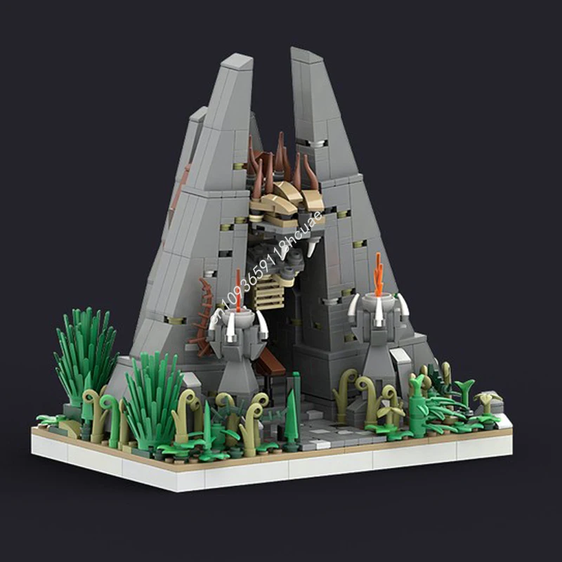 

774 шт. MOC Kondaa вход нано Строительные блоки Рождественский подарок Дизайн мысли игрушки Сложный сборочный проект DIY для детей