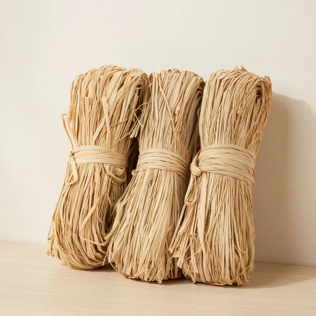 Natural Raffia Ribbon Twine Straw Rope for Gift Wrapping Bouquet Binding DIY Craft Wedding Party Decor Packaging Material