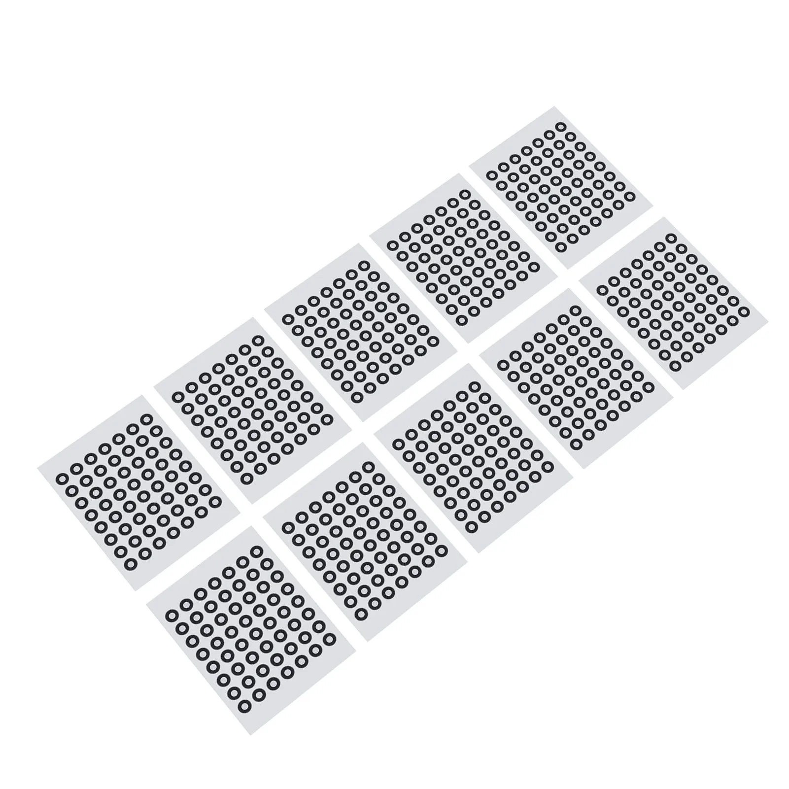 10 Sheet 6mm 3D Scanning Marker Reusable 3D Tracking Dot Reference Point Marker for Optical Surveying