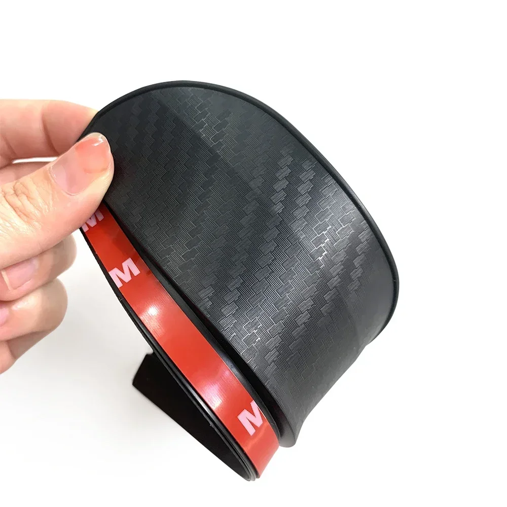 Car Rearview Mirror Rain Eyebrow Carbon Fiber Sun Visor Shade Protector Clear Vision Rain Auto Mirror Organizer Accessories