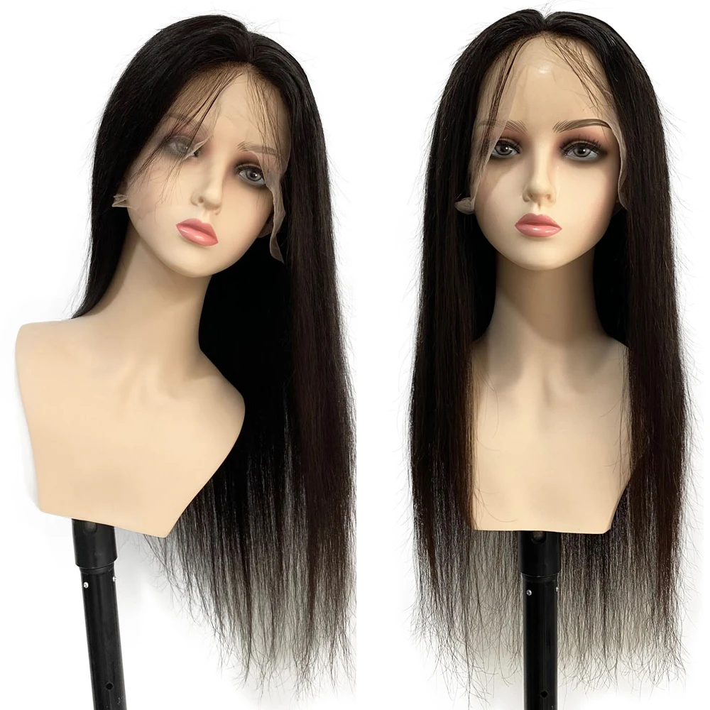 Soft Silk Base Full Lace Wig Straight Brazilian Remy Human Hair Glueless Transparent Lace Wig Silk Top for Black Women