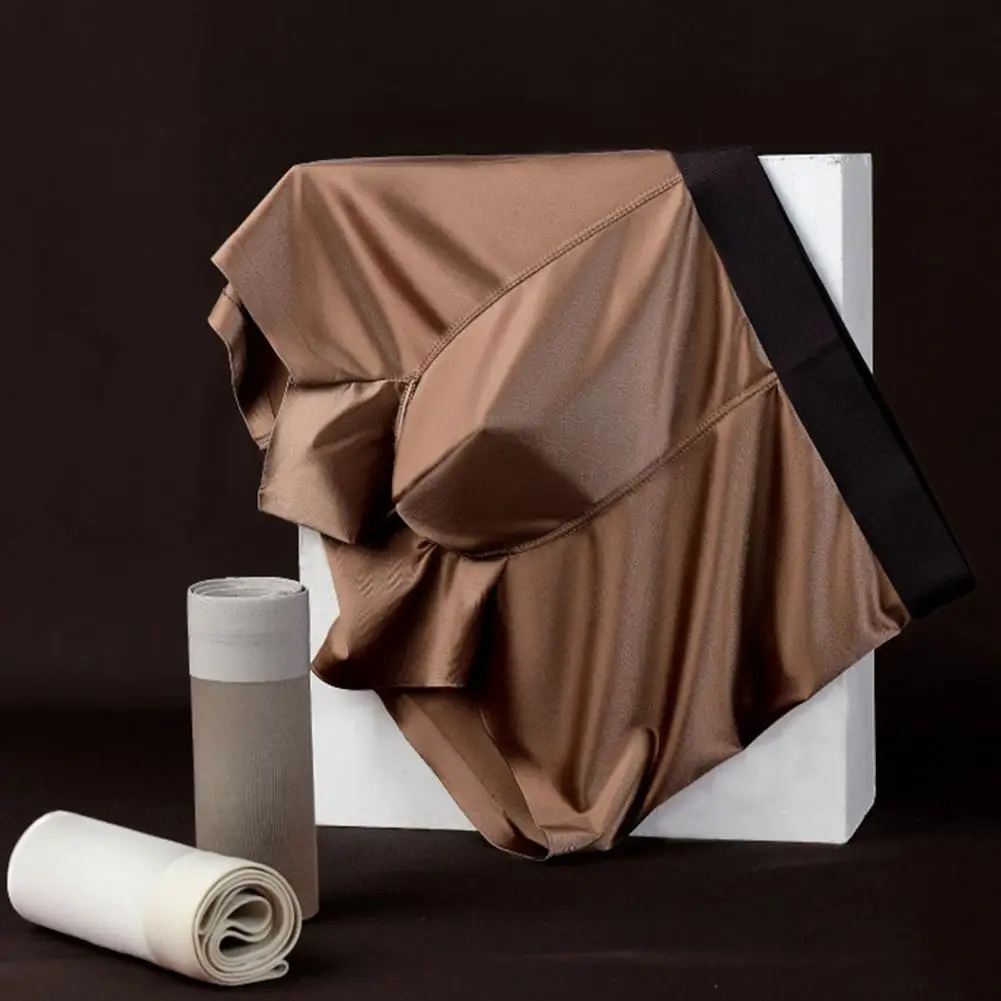 

Мужские трусы-боксеры 3D Cut с эластичным поясом, средней посадкой, облегающие, дышащие, из ледяного шелка