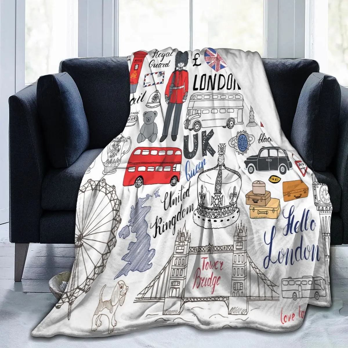 

Cartoon blanket bed sofa air conditioning Pajama bed sheet throwing bed sheet children's gift Blanket Sofa Bed gift