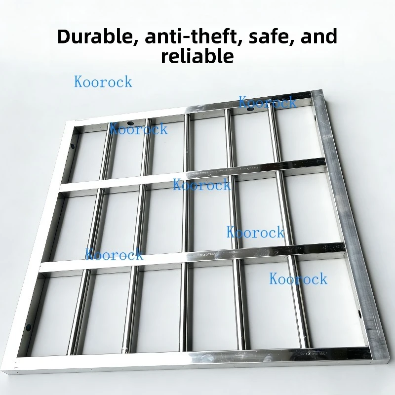 No Weld Screw-Fit Perforated Stainless Steel Anti-Theft Window Fence DIY for Bay Window 304 Safety Guard Rail Custom Any Size!!