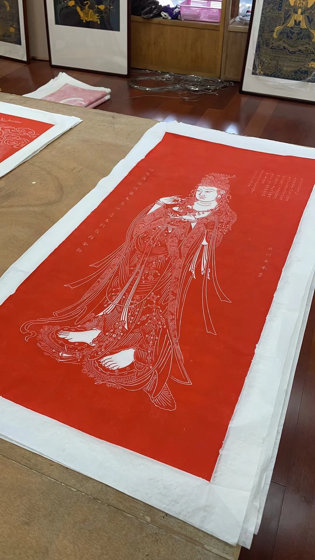 Putuo Montanha Tang Yan Liben Yang Zhi Guanyin Estátua