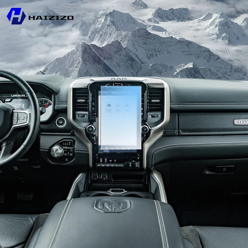 For Dodge Ram 1500 2019-2024 Car interior Matte Screen Protector console GPS Navigation LCD screene TPU film Scratch resistant