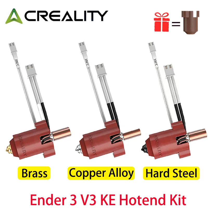 Creality Ender 3 V3 KE Hotend Kit, Original Ceramic Heating Block Kit 300°C 60W Fast Heating High Thermal Conductivity Hardened