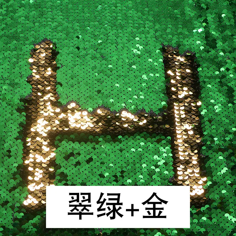 Two Colors Sequin Fabric Creative for Clothing Graffiti Wall Background Cloth Designer Diy Sewing Material Wholesale image 3