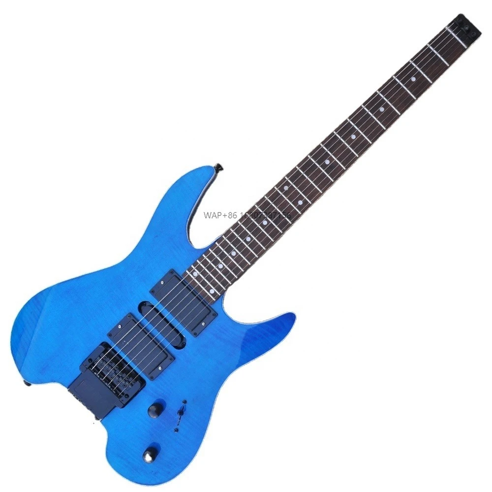 Headless Electric Guitar Custom Made Stringed Instruments HSH Pickups Guitar