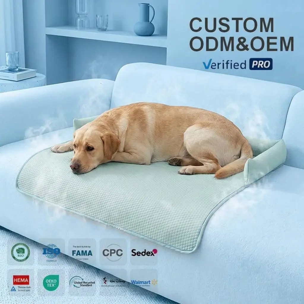 Summer Ice Silk Waterproof Breathable Cat Pad Urine-Proof Pet Sofa Cushion Cooling Cat Dog House Four Seasons Universal Cool Mat