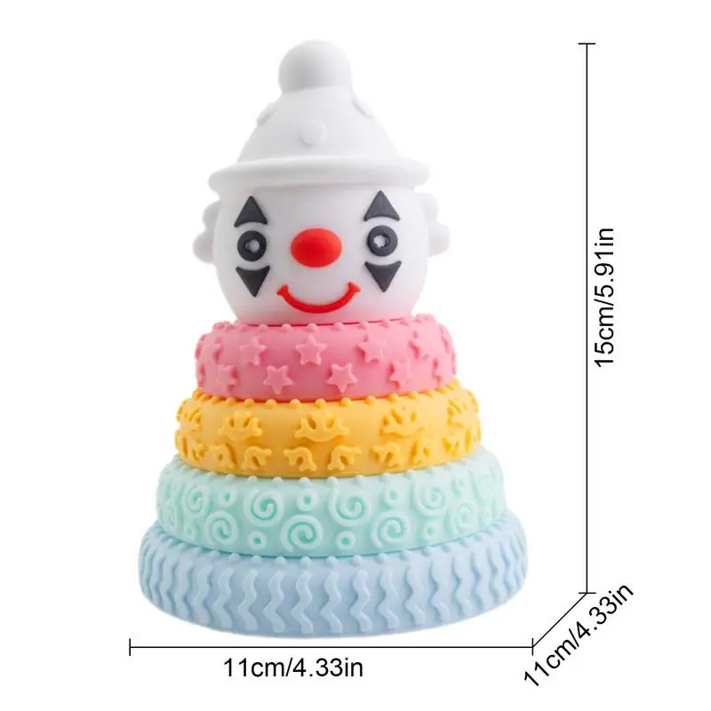 Kid Stacking Toys Clown Design Preschool Classroom Must Haves Toys To Develop Fine Motor Skills Preschool Learning Toy