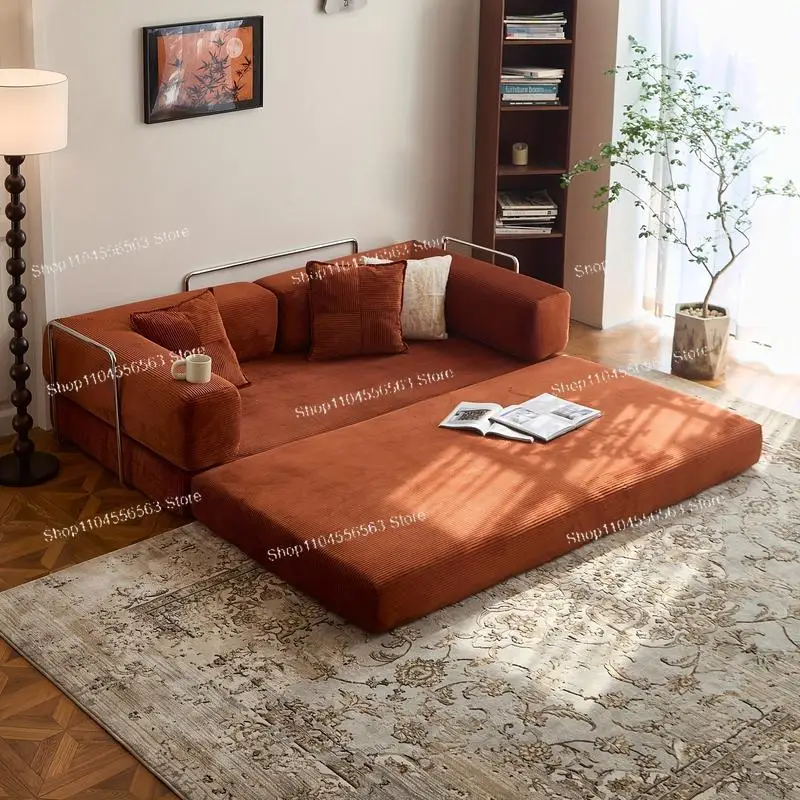 Contemporary Accent Chair in Orange Brown Teddy Velvet, High-Density Support & Soft Cushioning for Living Room Bedroom