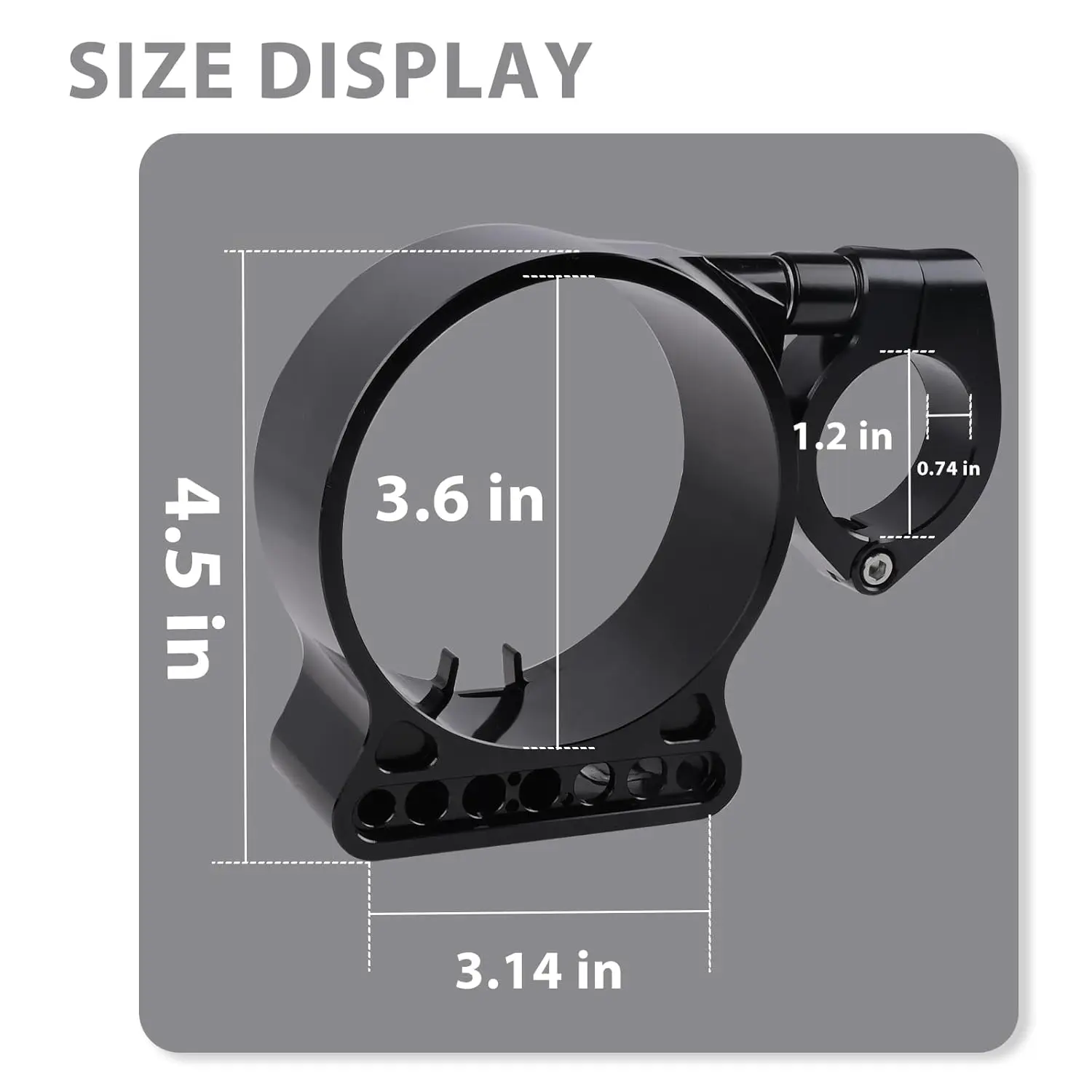 39MM Motorcycle Speedometer Side Mounted Relocation Clamp Bracket Kit for Harley Sportster XL Iron 883 1200