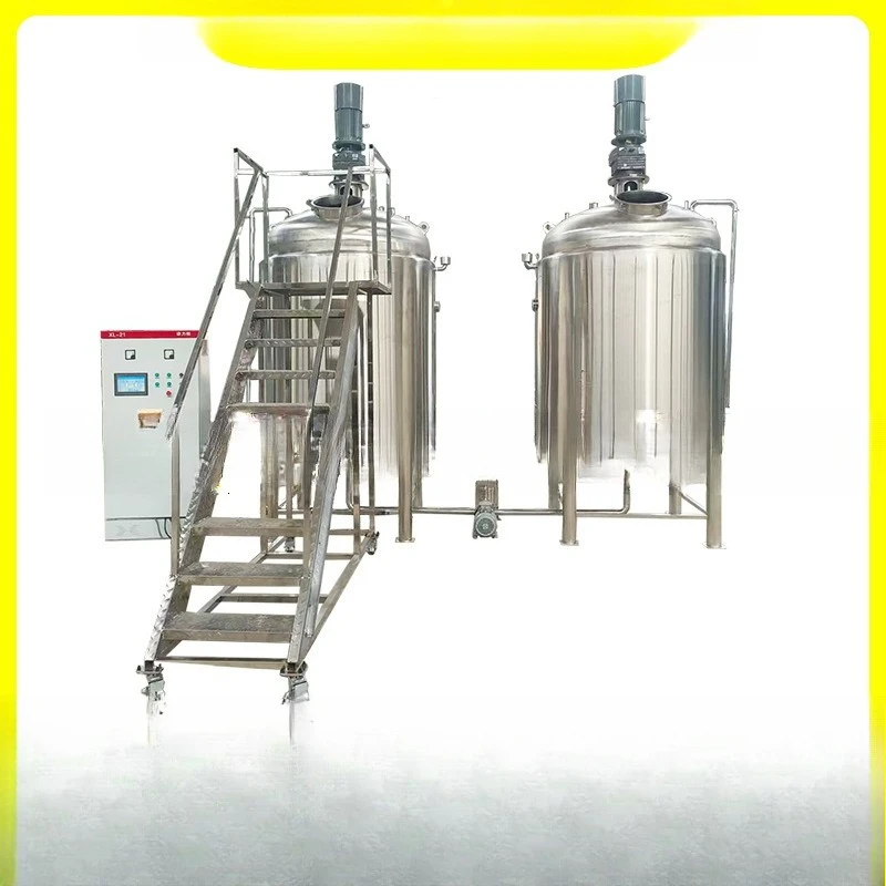 Silicone oil release agent dispersion tank Laundry detergent Stainless steel emulsion gel Electric heating stirring tank