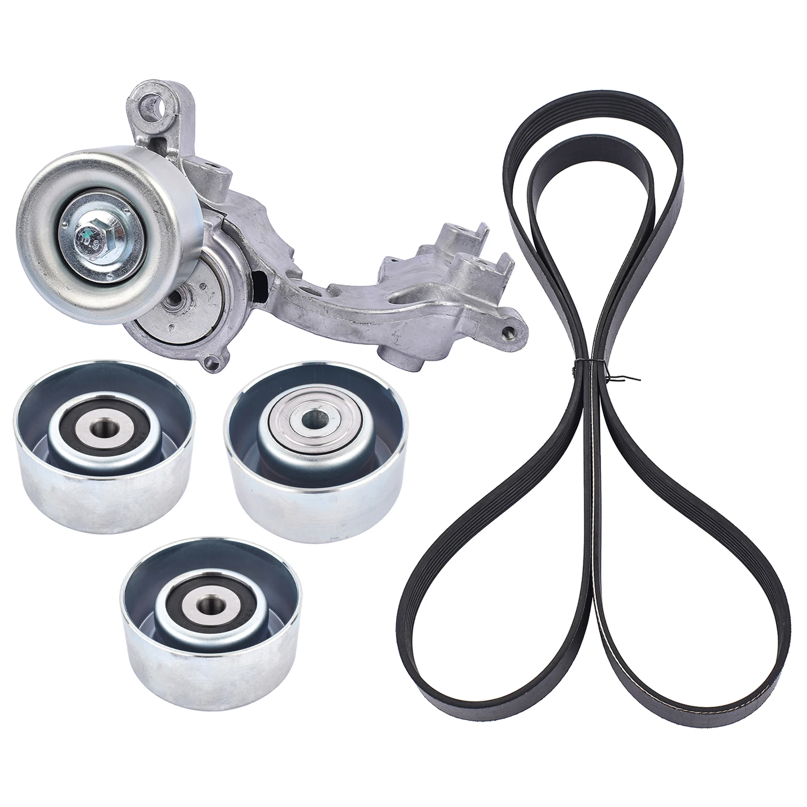 AP01 Drive Belt Tensioner Idler Pulley Kit for Toyota Tacoma Tundra FJ Cruiser 07-09 1662031012 1662031013 1660331040 166030P030 view 5