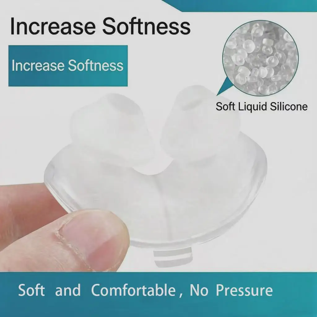 The P10 Nasal Pillow is a replacement silicone soft cushion pad compatible with the ResMed AirFit P10 nasal pillow CPAP mask. - view 6