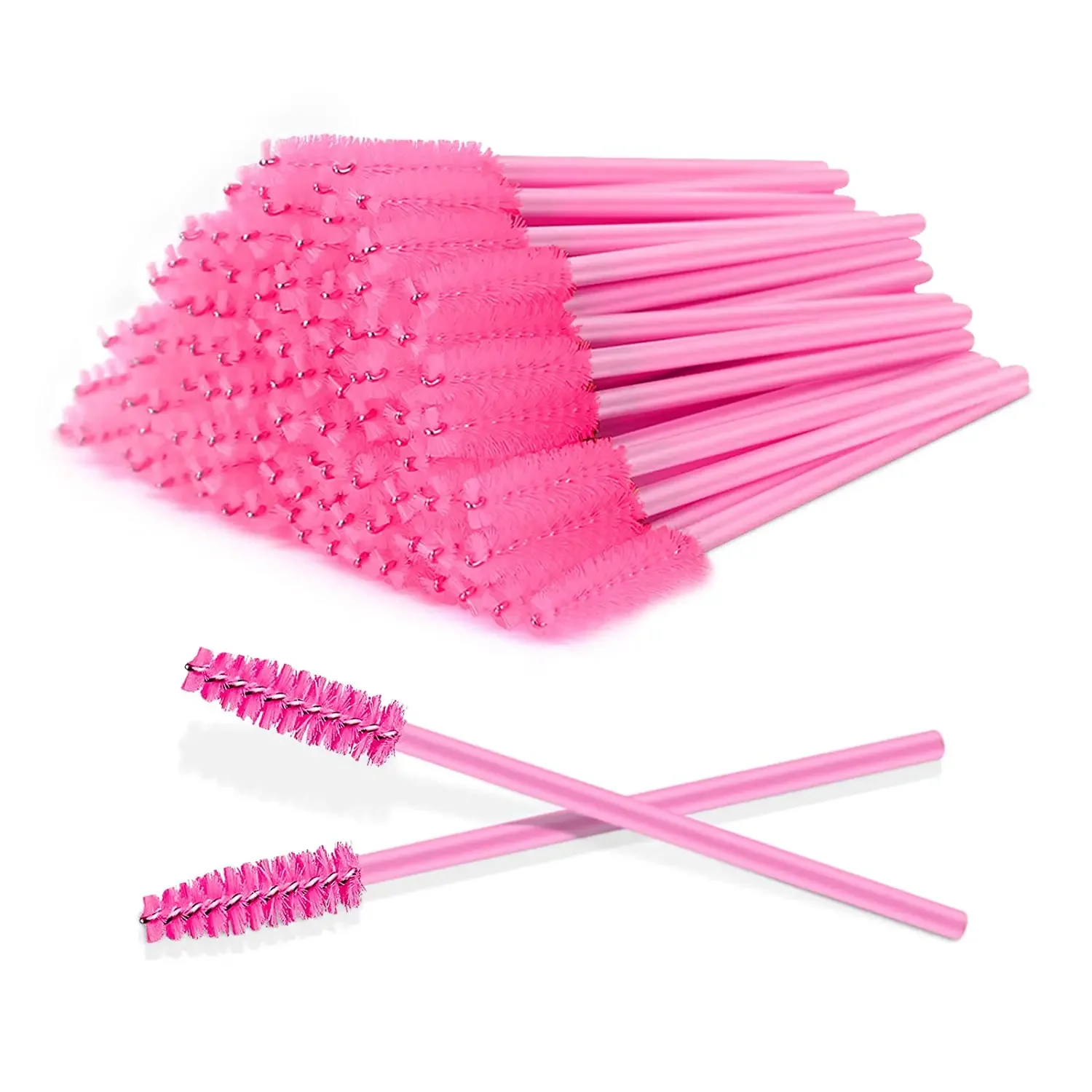 Cepillo de cejas desechable, varita aplicadora de rímel, Spoolers, pinceles para extensión de pestañas, herramientas de maquillaje de pestañas, 100 piezas