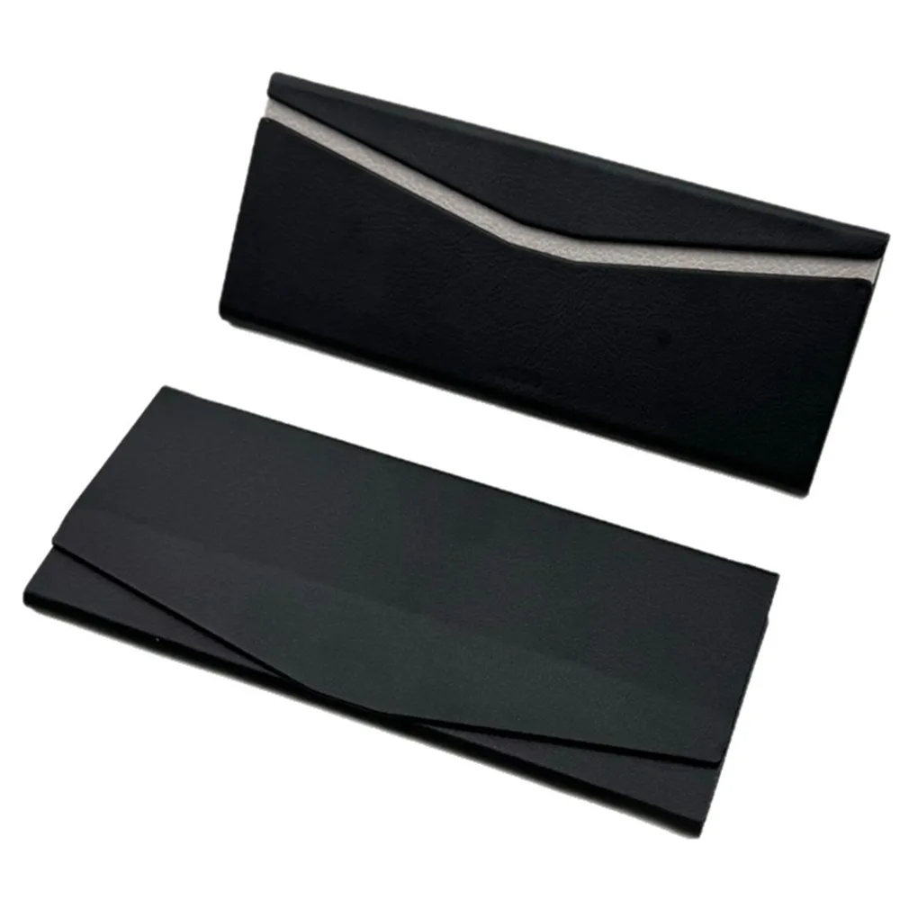 

Foldable Sunglasses Case Solid Color PU Leather Sunglasses Storage Bag Durable Portable Glasses Box Eyewear Accessories