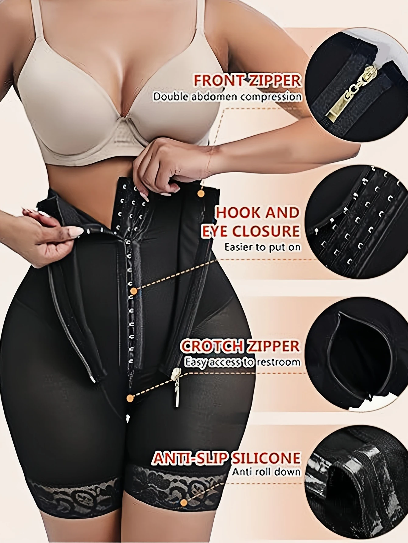 fajas colombianas steel bone b - огляд і ціна Shapewear Bodysuit Firm