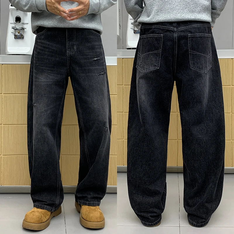 

Low Waist Men's Jeans Casual Comfortable Non-Stretch Low Waist Dstring Other Material Fabric High Quali Luxury Brand