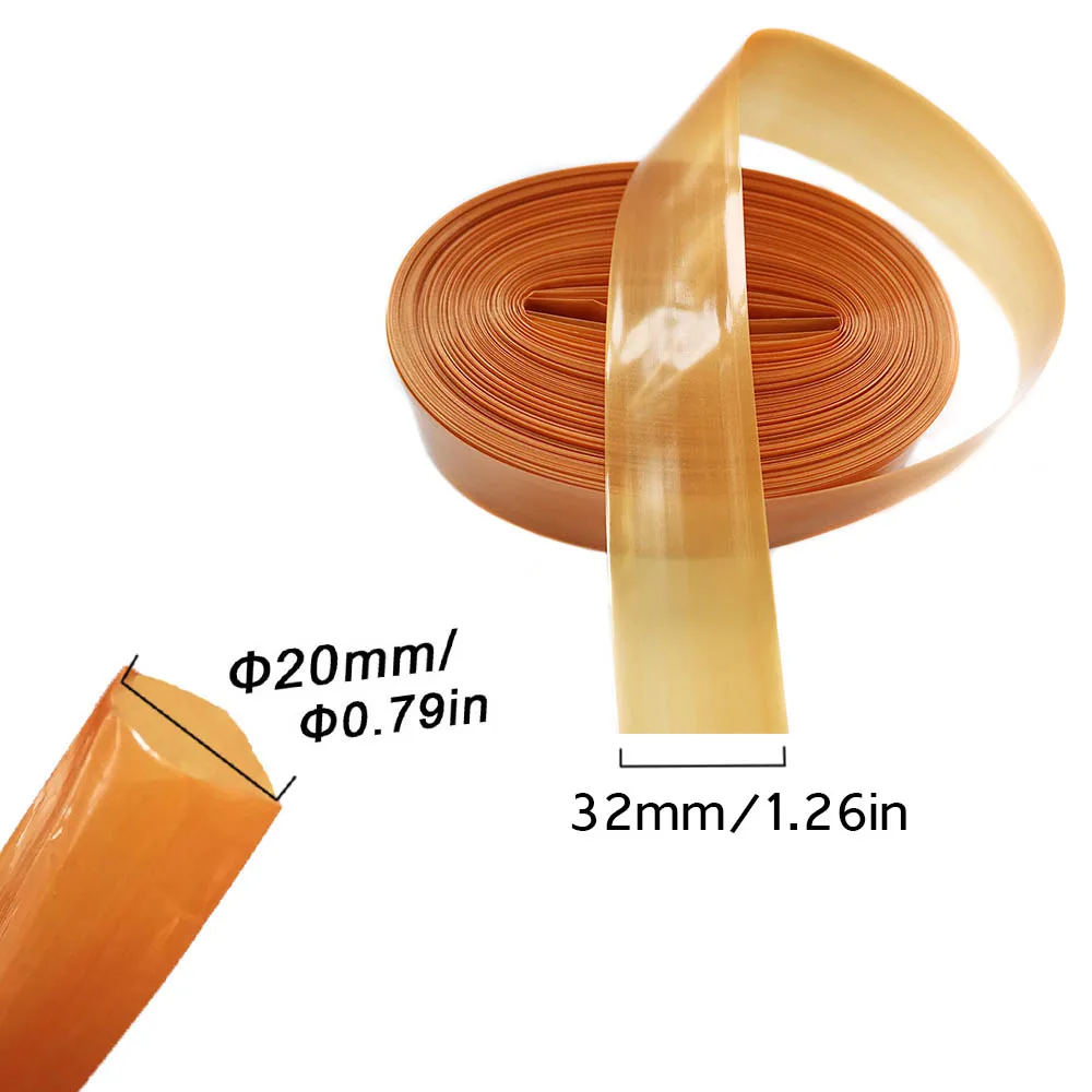 0.3-100M Brown Plastic Sausage Casing Width 32mm Meat Packing Tools Shell Meat Grinder Machine Fried Ham BBQ Kitchen Tools view 5