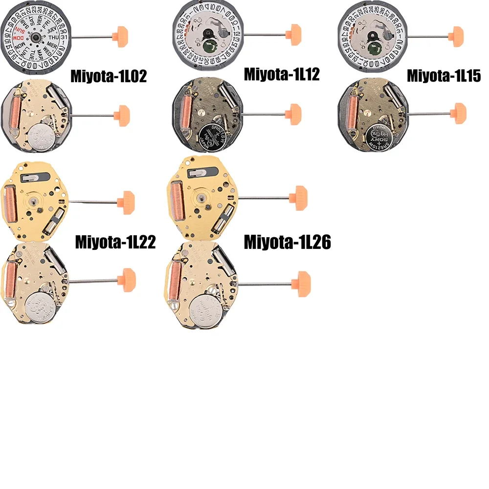 1L02 1L12 1L15 1L22 1L26 1L40 1L45 Movement Miyota 1L02 1L12 1L15 1L22 1L26 1L40 1L45 Movement