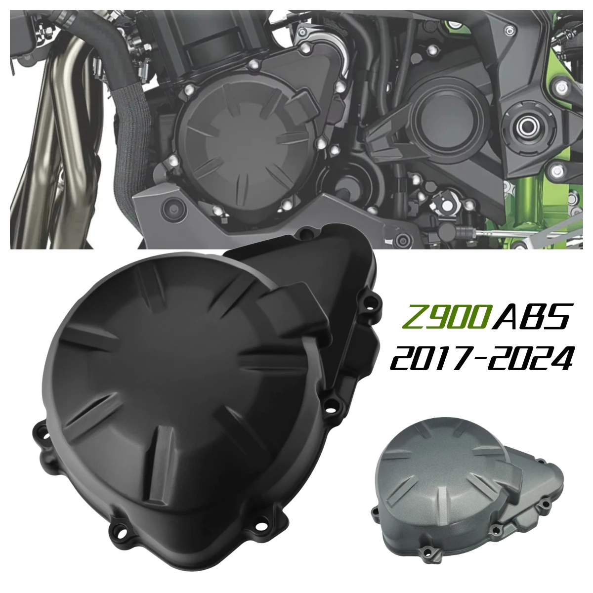

ДЛЯ Kawasaki Z900 ABS 2017-2024 Z900 2017-2024 Аксессуары для мотоциклов Левая крышка статора двигателя.