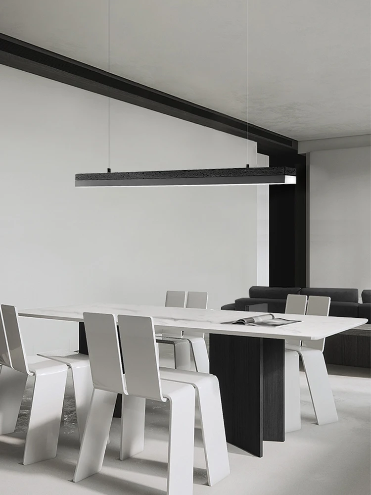 Black Hole Stone Restaurant Pendant Light Nordic Studio Long Bar Light Designer Bar Lamp