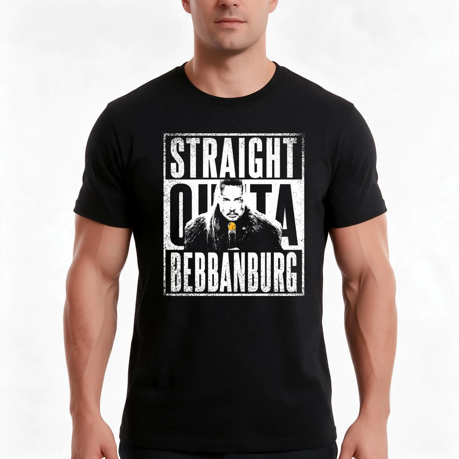 Straight Outta Bebbanburg Uhtred T-Shirt Summer Casual Cotton Tee Oversized Streetwear Tops Vintage Graphic Print