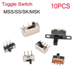 10PCS Toggle Switch Micro Power Switch Sliding Single And Double Row In-Line Horizontal Gear 2 Gear 3 Gear Fluctuation Band