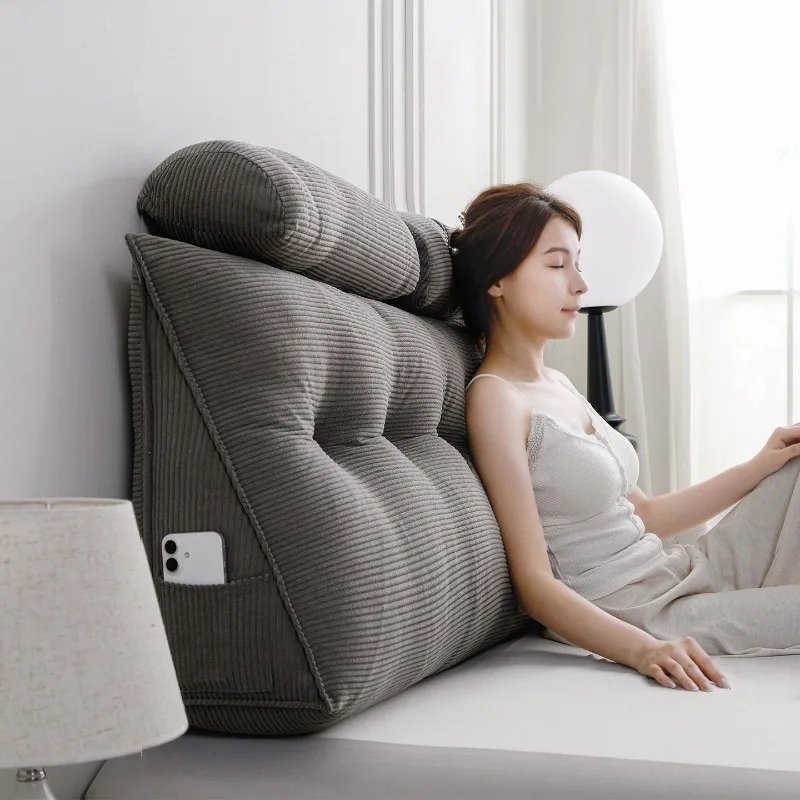 

Pillow sofa back bed large waist protector