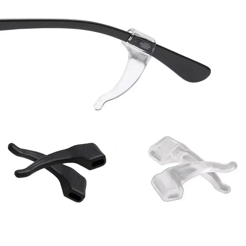 Ganchos elásticos de silicona antideslizantes, gafas antideslizantes, empuñaduras para las orejas, soporte de tapón, punta de patilla, soporte para gafas, accesorios, herramientas