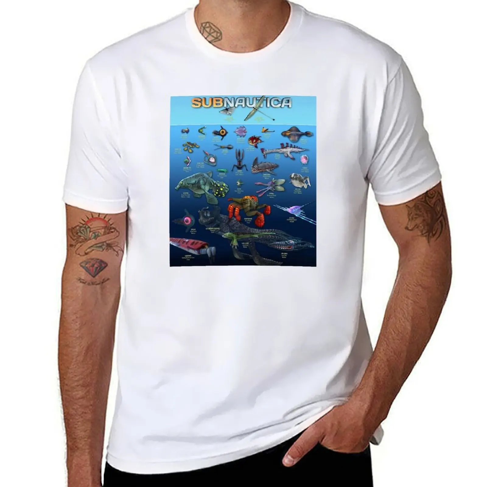 

subnautica T-Shirt Modern Print Casual T-Shirt