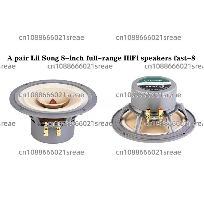A pair Lii Song 8-inch 8 ohms full-range HiFi speaker fast-8, home speaker, DIY speaker unit.