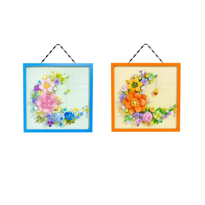 

Идея Мини-блок Искусство 3D фоторамка Строительный кирпич Цветок Луна Настенная живопись Строительные игровые наборы Развивающие игрушки для подарков