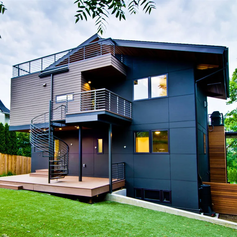 التخصيص حديقة في الهواء الطلق فناء الدرج لف سلم منحني في الهواء الطلق الخارجي الفولاذ المقاوم للصدأ دوامة الدرج #6