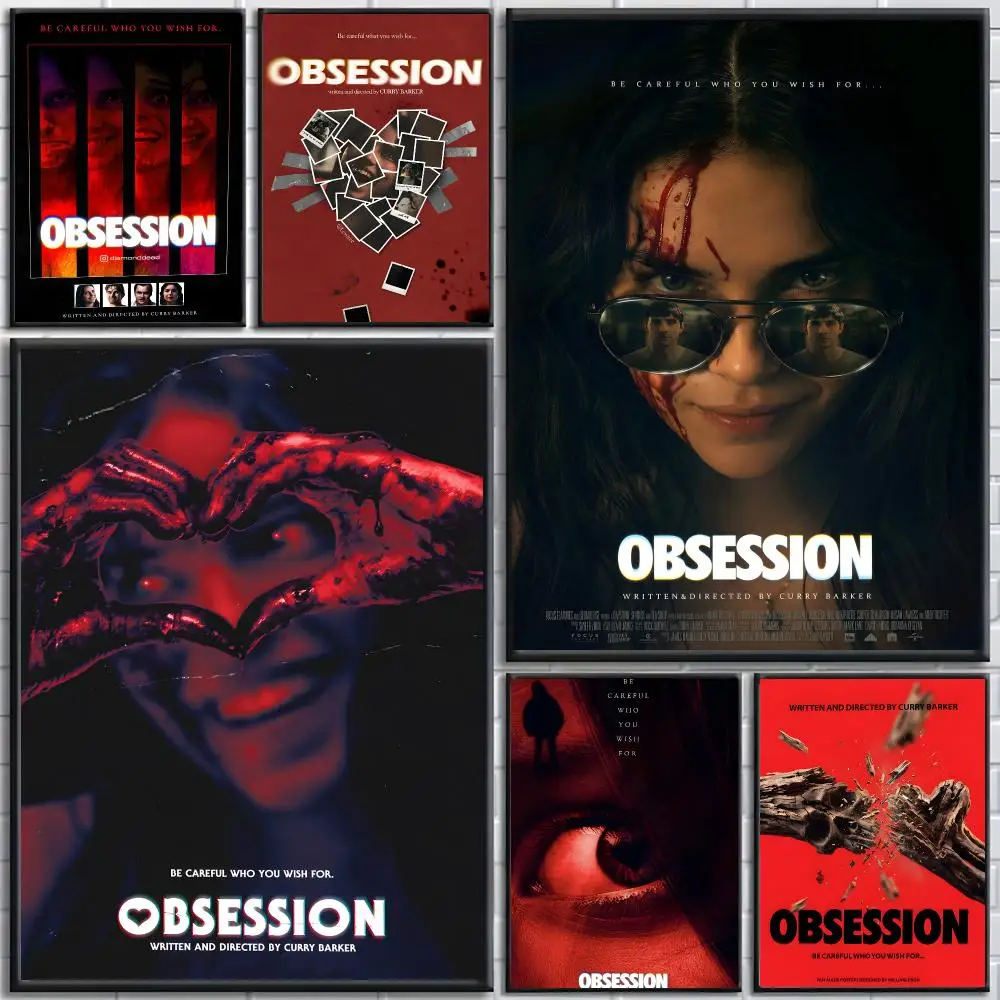 Movie Obsession (2026) Poster poster Self-adhesive wall stickers, suitable for room decoration, high-quality printing.