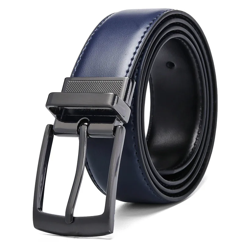 High quality genuine leather Casual belts men designer pin buckle brand luxury young boys jeans ceinture homme