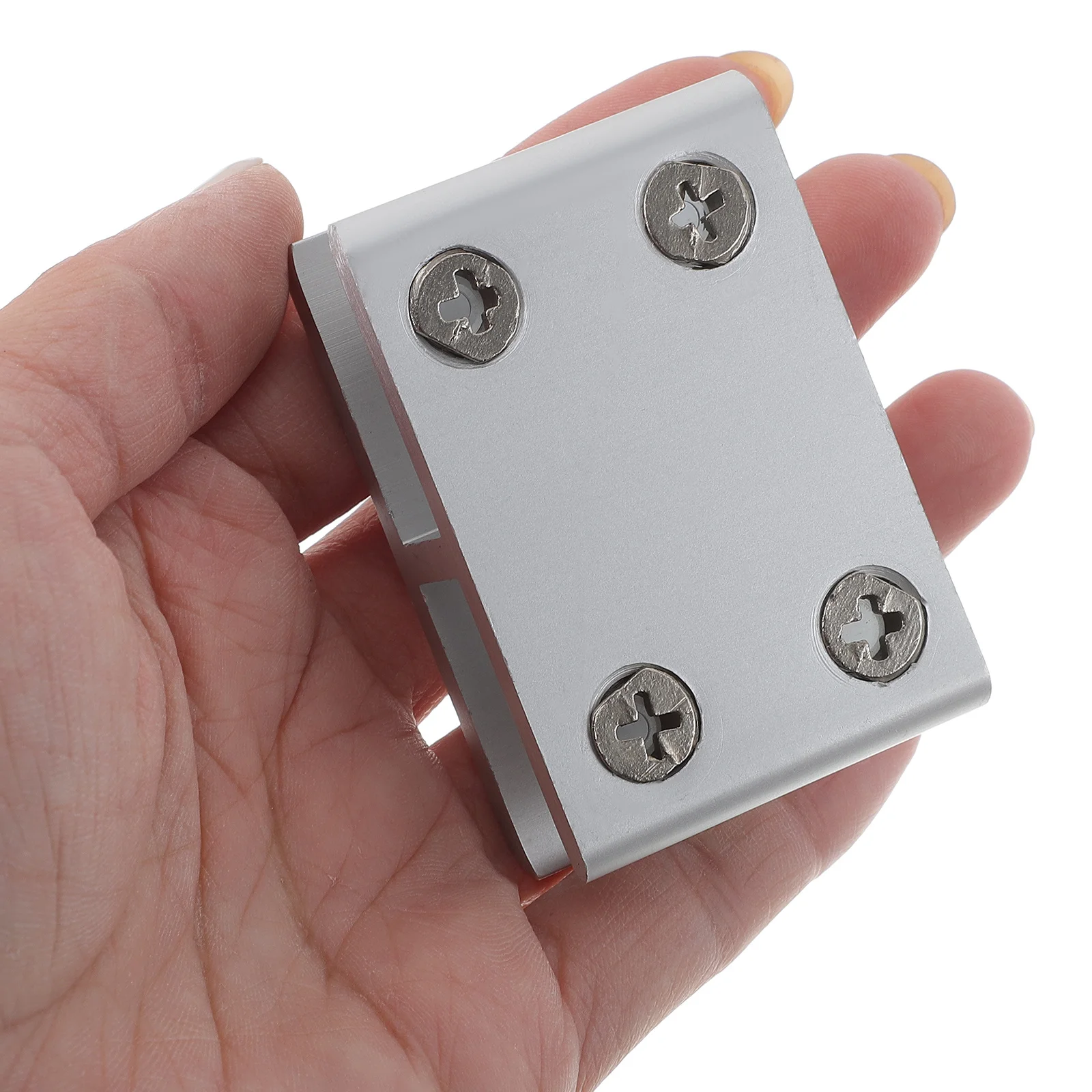 

2Pcs Glass Cabinet Clips Strong Load Bearing Glass Shelf Bracket for 8-10Mm Panels Clamp Holder for Balustrade Furniture Use