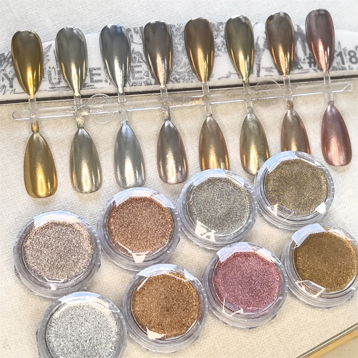 

1 Набор, 8 цветов, блестящее искусство, хамелеон, Аврора, Хромовый пигмент, металлический эффект, искусство ногтей