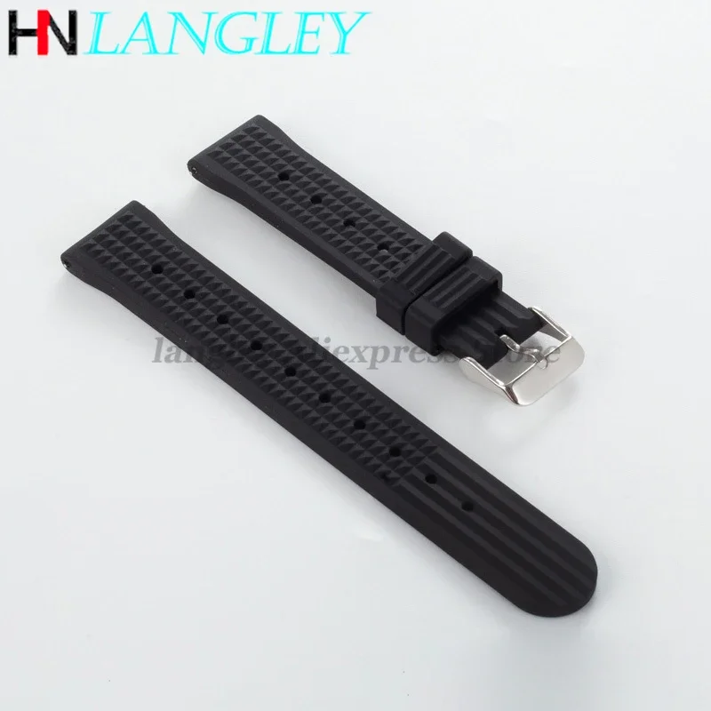 สายนาฬิกาซิลิโคนอ่อนนุ่ม QUICK RELEASE สายนาฬิกายาง 20 มม.22 มม.สําหรับ Seiko Sport Men นาฬิกากันน้ํา Watchband