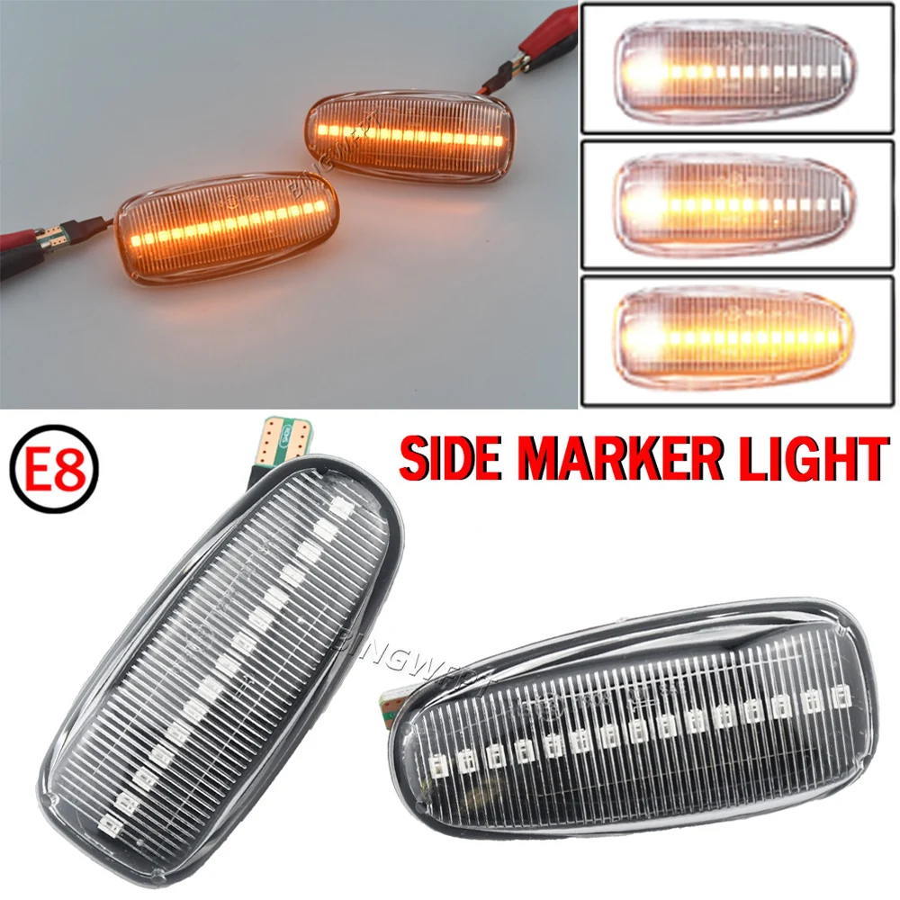 2pcs Car Side Marker Light Indicator Light Lamp Side Repeater For Mercedes For Benz W210 W208 W638 CLK SLK-Class 2108200921