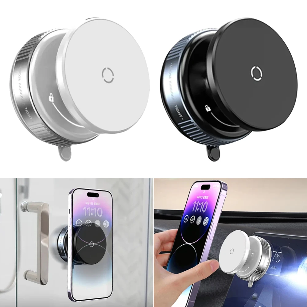

2025 New High-End Universal Vacuum Magnetic Car Mount - Non-Distracting Air Vent Unblocked Car Phone Holder