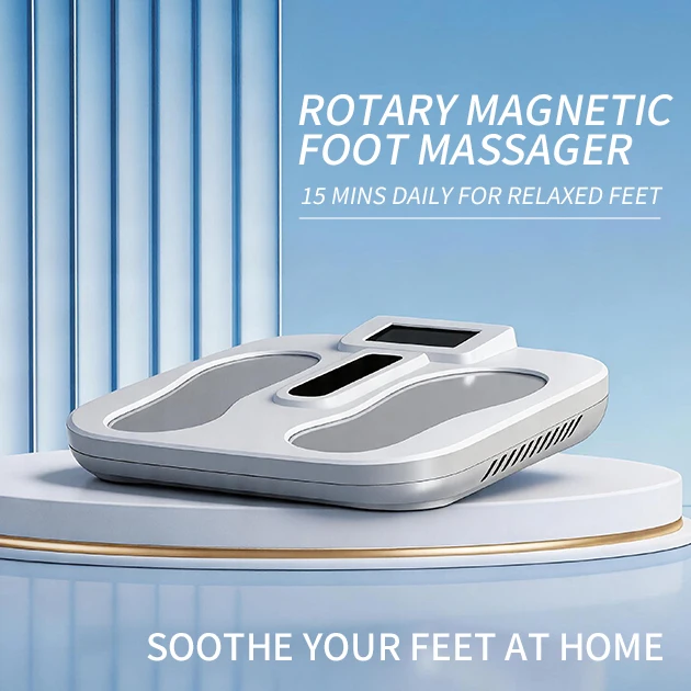 Plug-In Electric Foot Massager, Terahertz Wave Therapy, Thermal Vibration, Meridian Dredging System for Foot Care