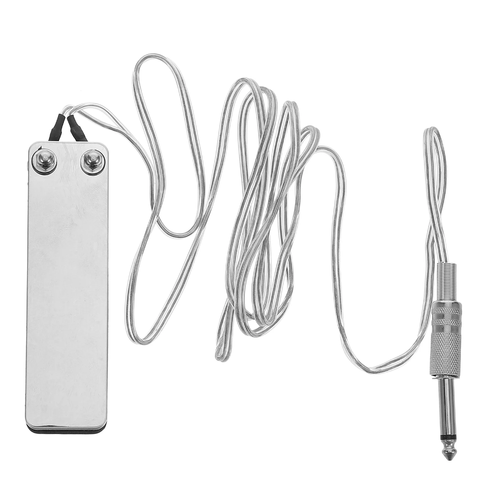 مفتاح دواسة القدم الوشم المعدني الفضي المربع للتحكم في القدمين لملحقات إمداد الطاقة لآلة الوشم