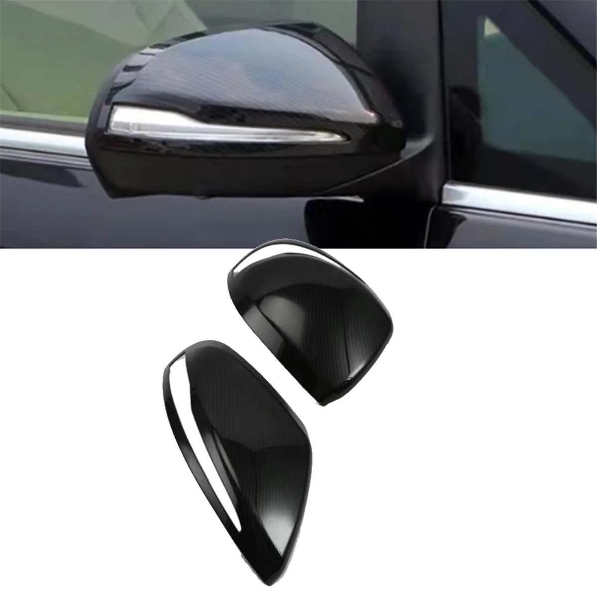 Car Rearview Side Mirror Cap for Mercedes Benz Vito V-CLASS V250 V260 V220 W447 2016-2019 Door Rearview Mirror Cover