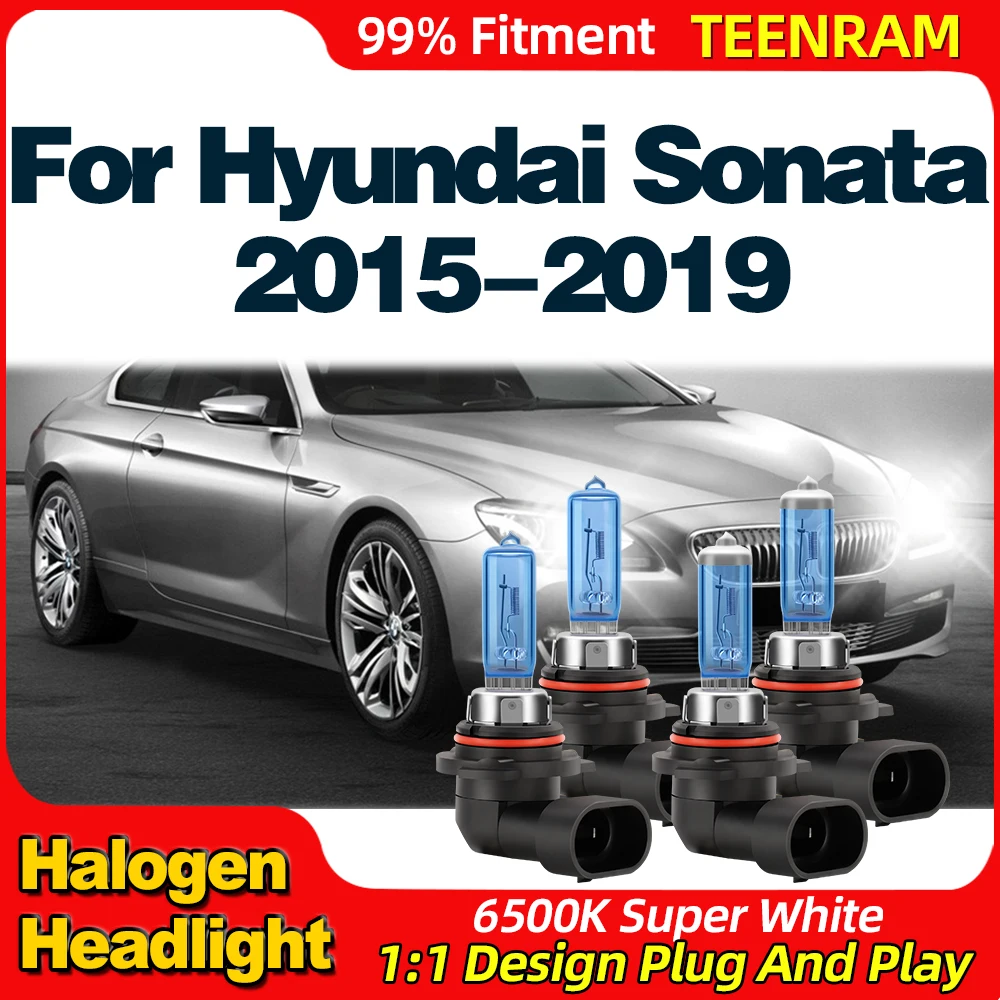 

200W Halogen Lights Bulbs 24000LM High Power Car Headlight 12V 6500K Plug And Play For Hyundai Sonata 2015 2016 2017 2018 2019