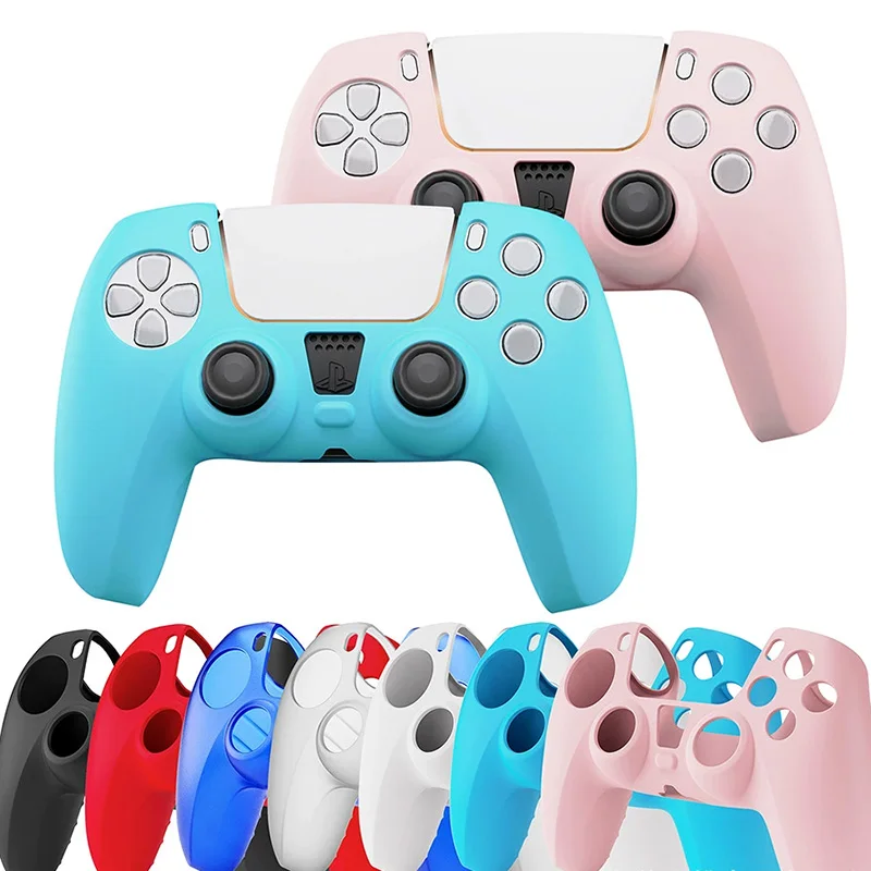 

PS5 Handle Silicone Protective Cover For Playstation 5 Controller Game Handle Accessories Silicone Shell Protective Cover